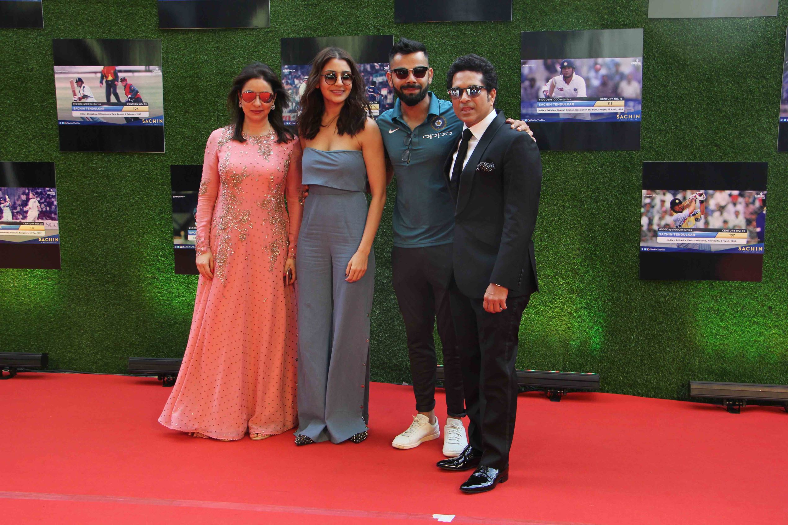 Virat, Anushka â€˜Sachin: Billion Dreamsâ€™