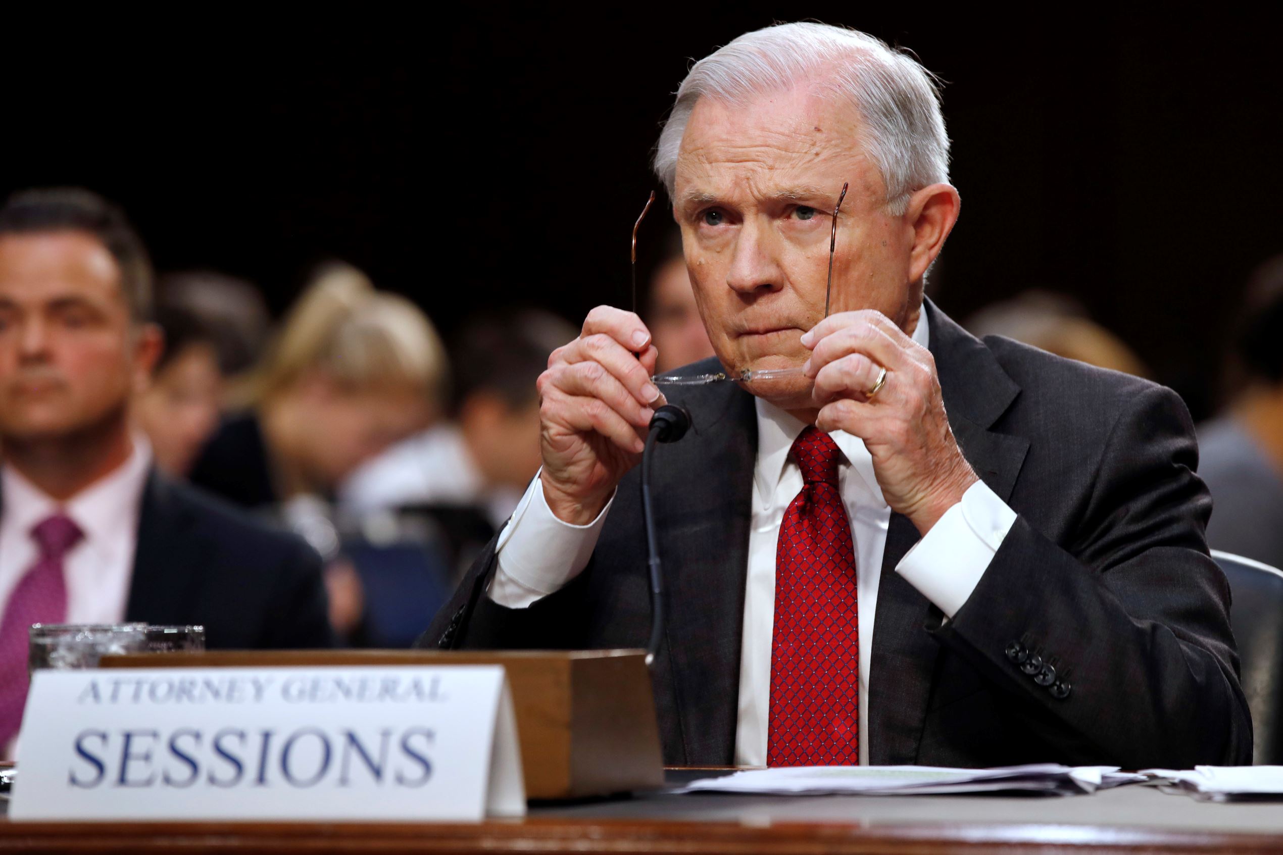 Sessions heatedly denies improper Russia