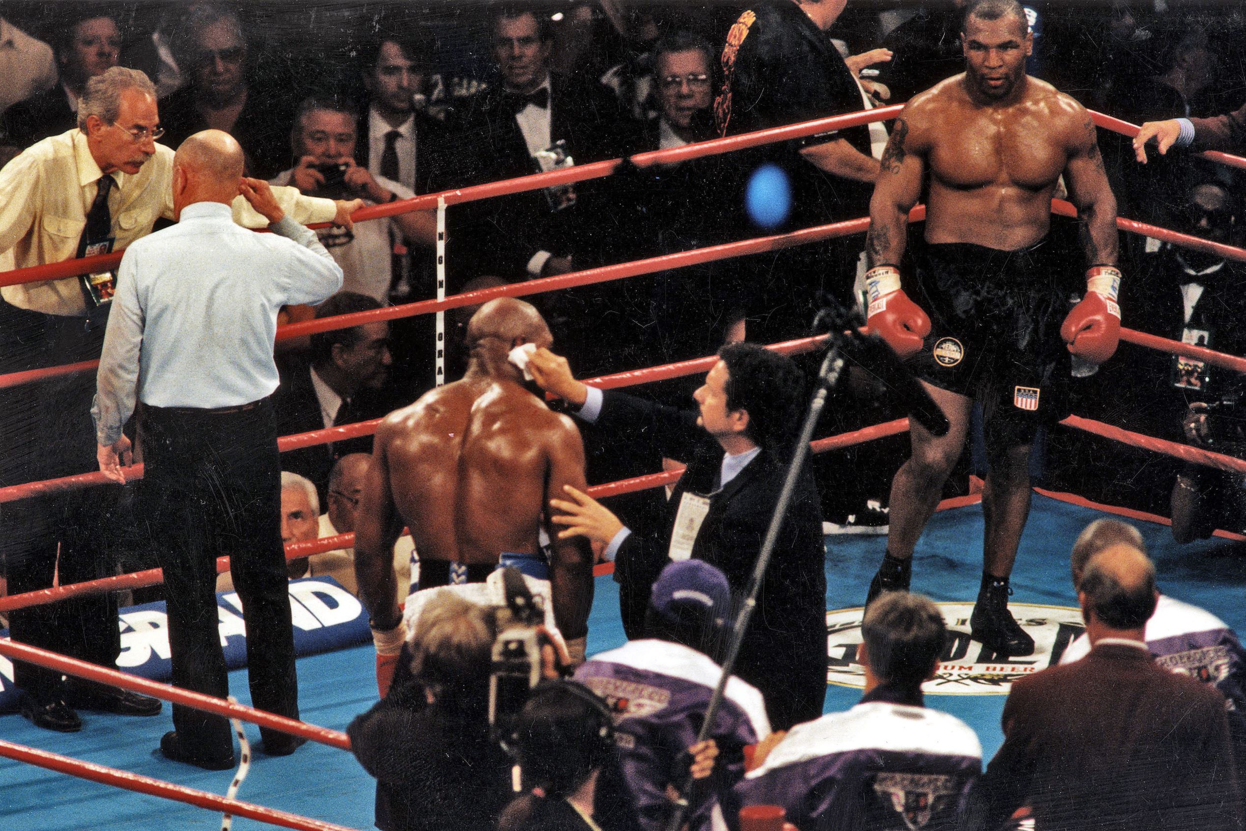 Today history: Tyson bites Holyfield's