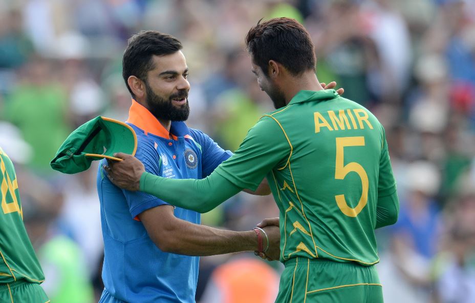 India, Pakistan players share light