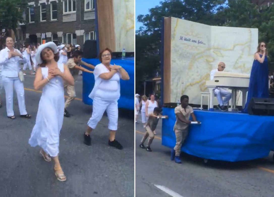 Montreal Fête nationale parade floats
