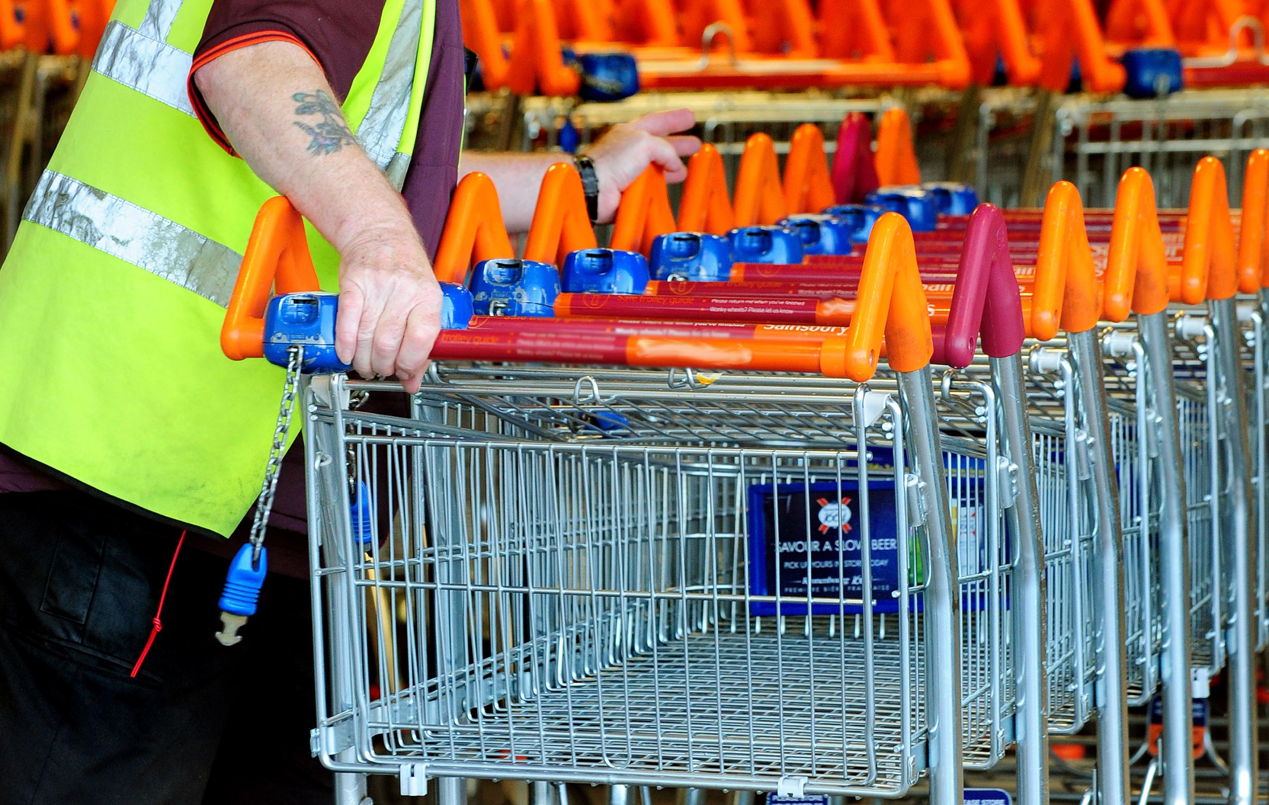 clean grocery store carts?
