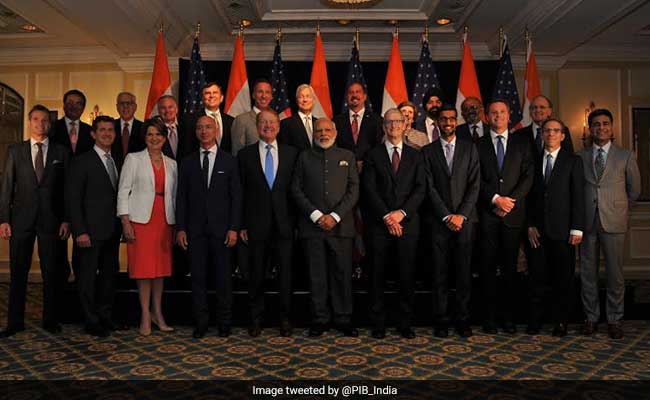 Modi meets Cook, Pichai, other