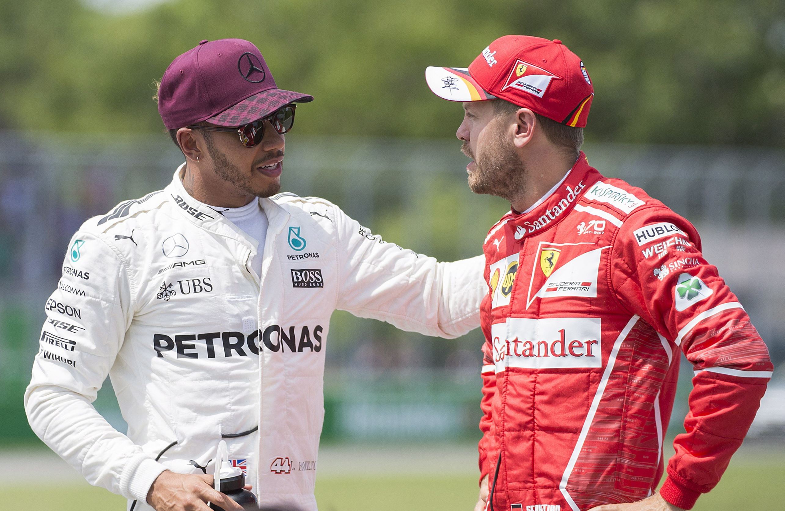 Hamilton won't talk Vettel