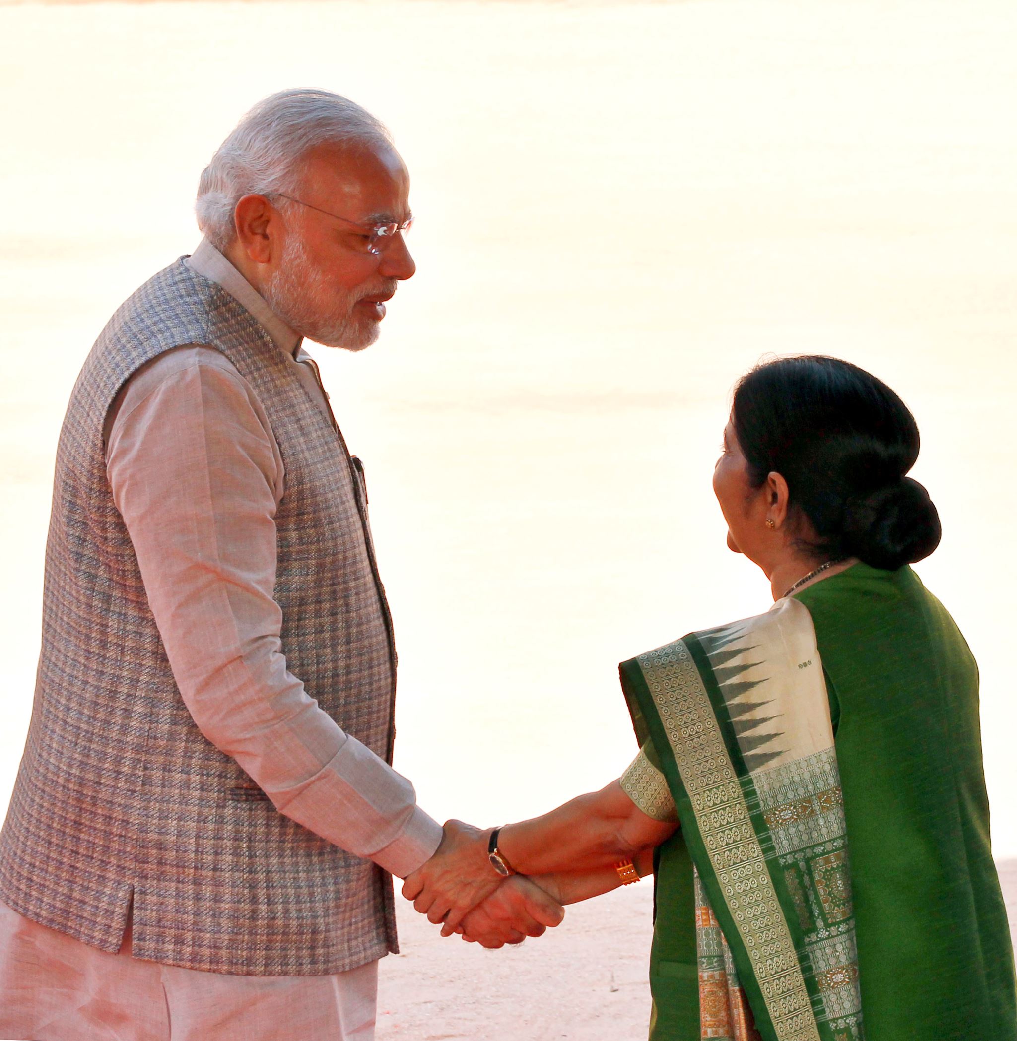 Modi praises Swaraj Washington