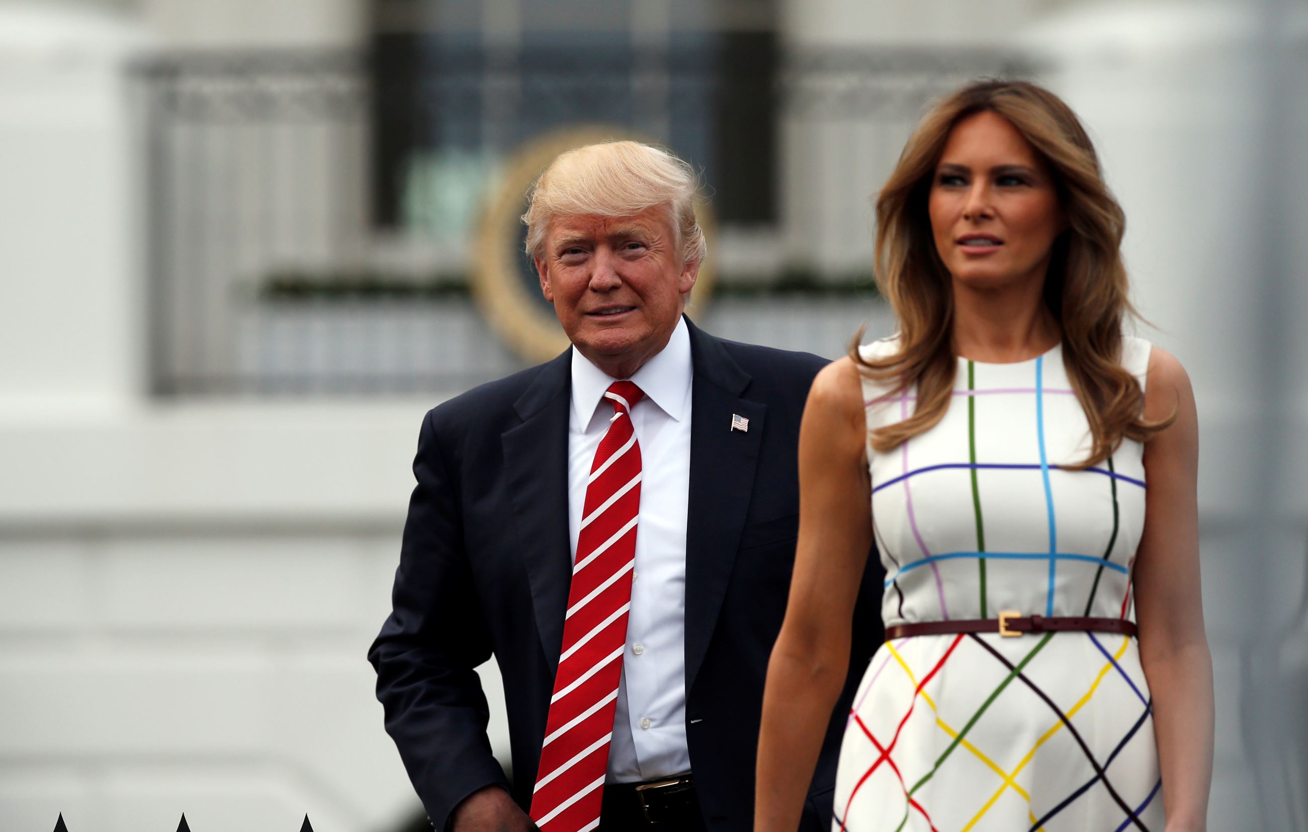 Melania & Trump welcome Modi