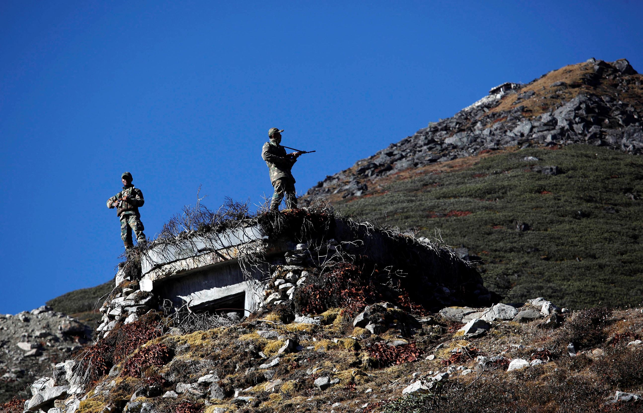 China removes Indian bunker