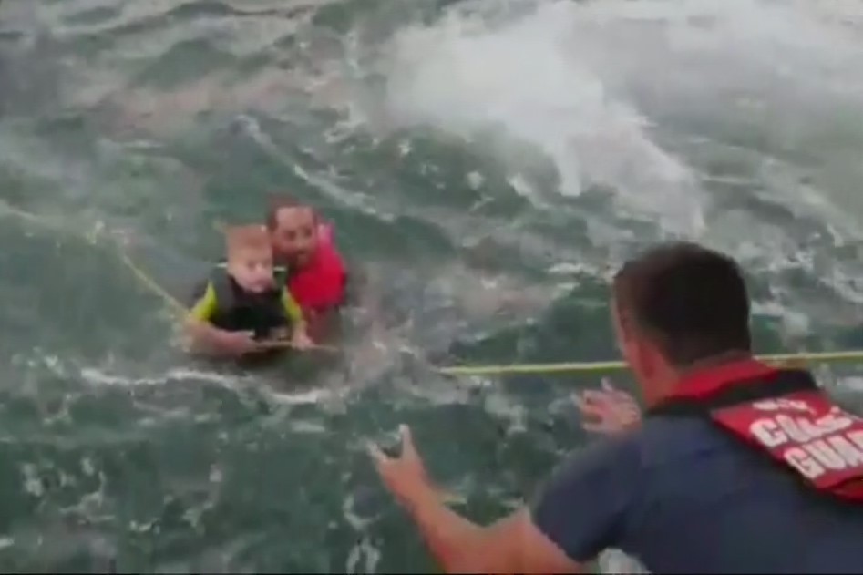 Five people pulled safety **rth