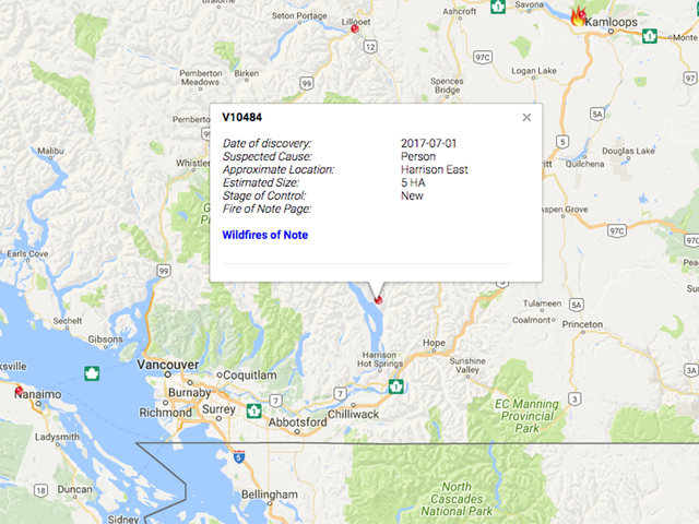 B.C. crews battling wildfire near