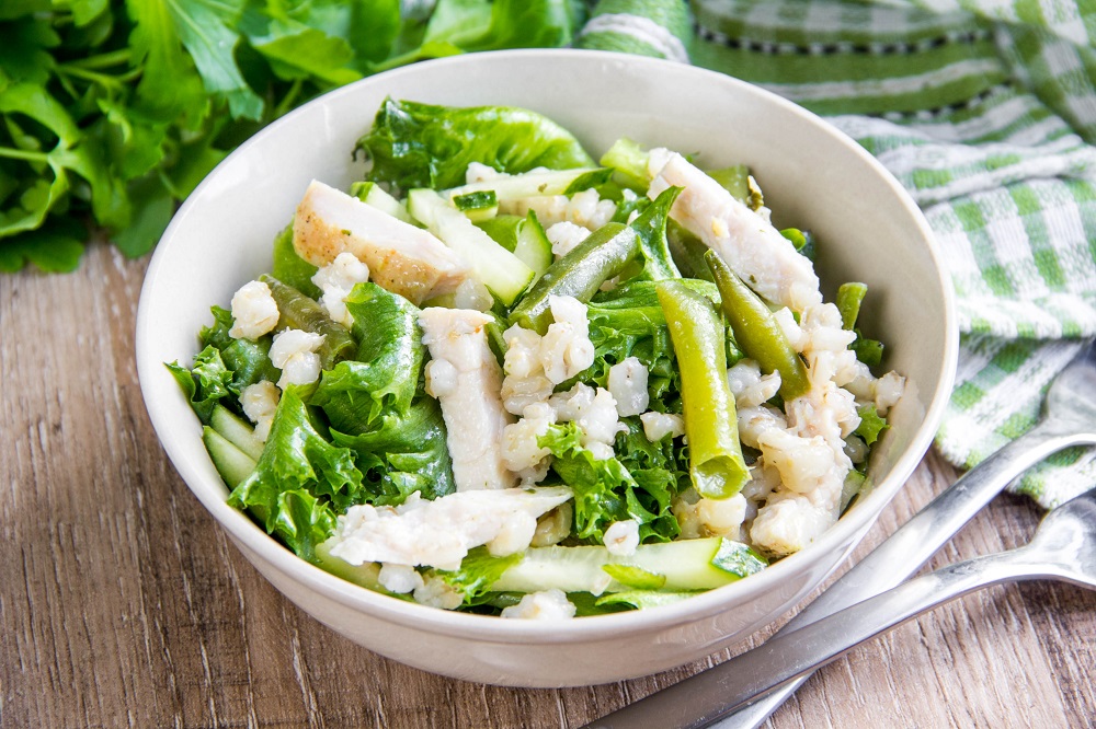 Lighten chicken salad with secret