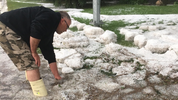 looks like bullet holes': Hail