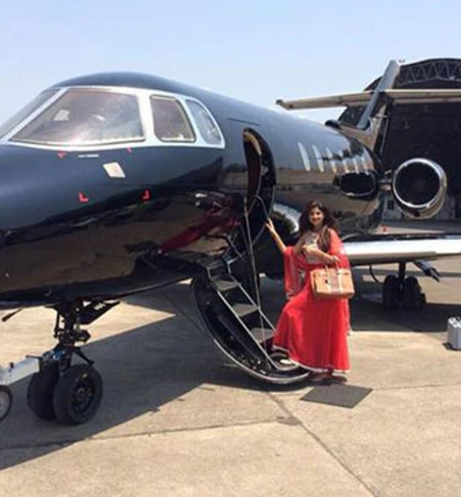 Luxurious private jets celebrities
