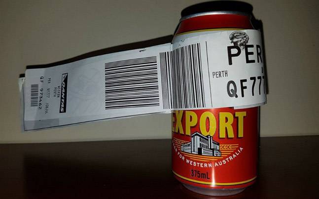 checks beer luggage flight