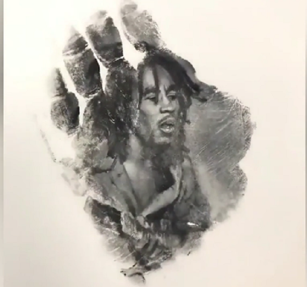 Artist creates unique portraits