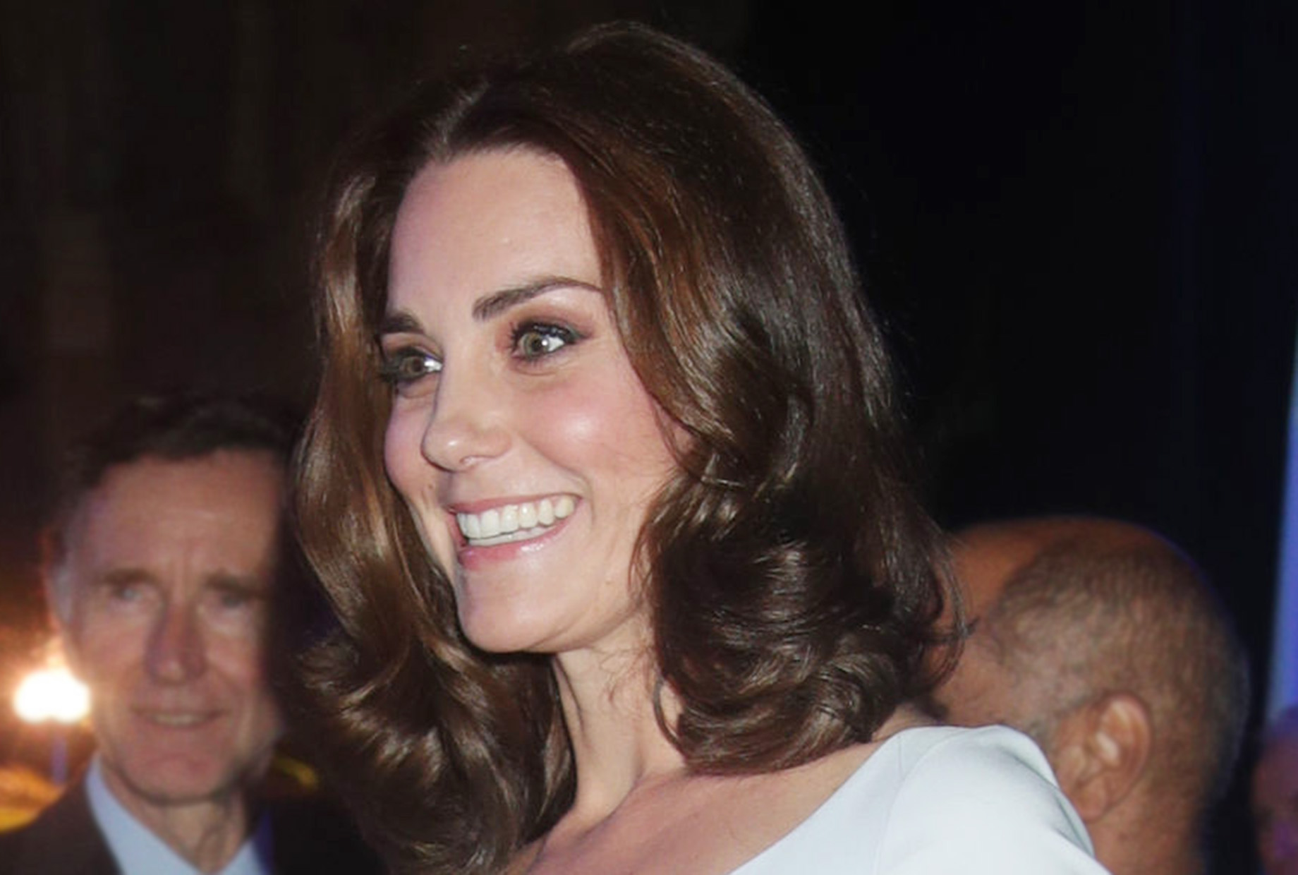 Kate keeps simple pale blue