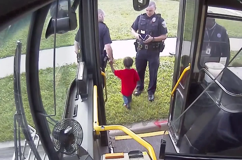 driver finds lost two-year-old