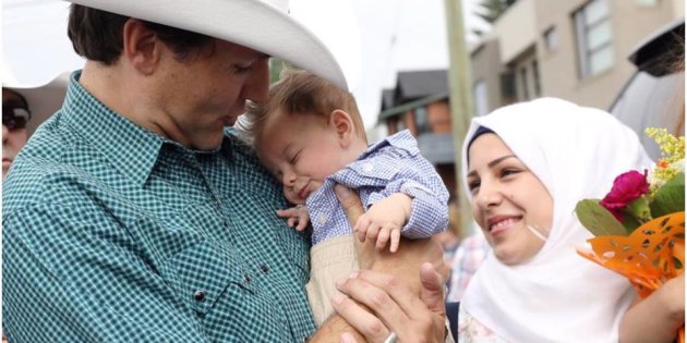 Baby named Justin Trudeau meets