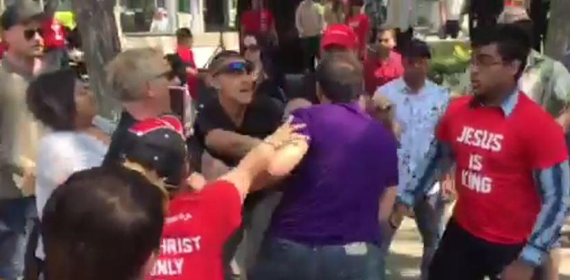 Calgary city hall rally turns