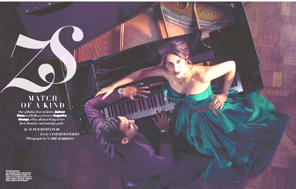 Newlyweds Sagarika-Zaheer's regal look magazine