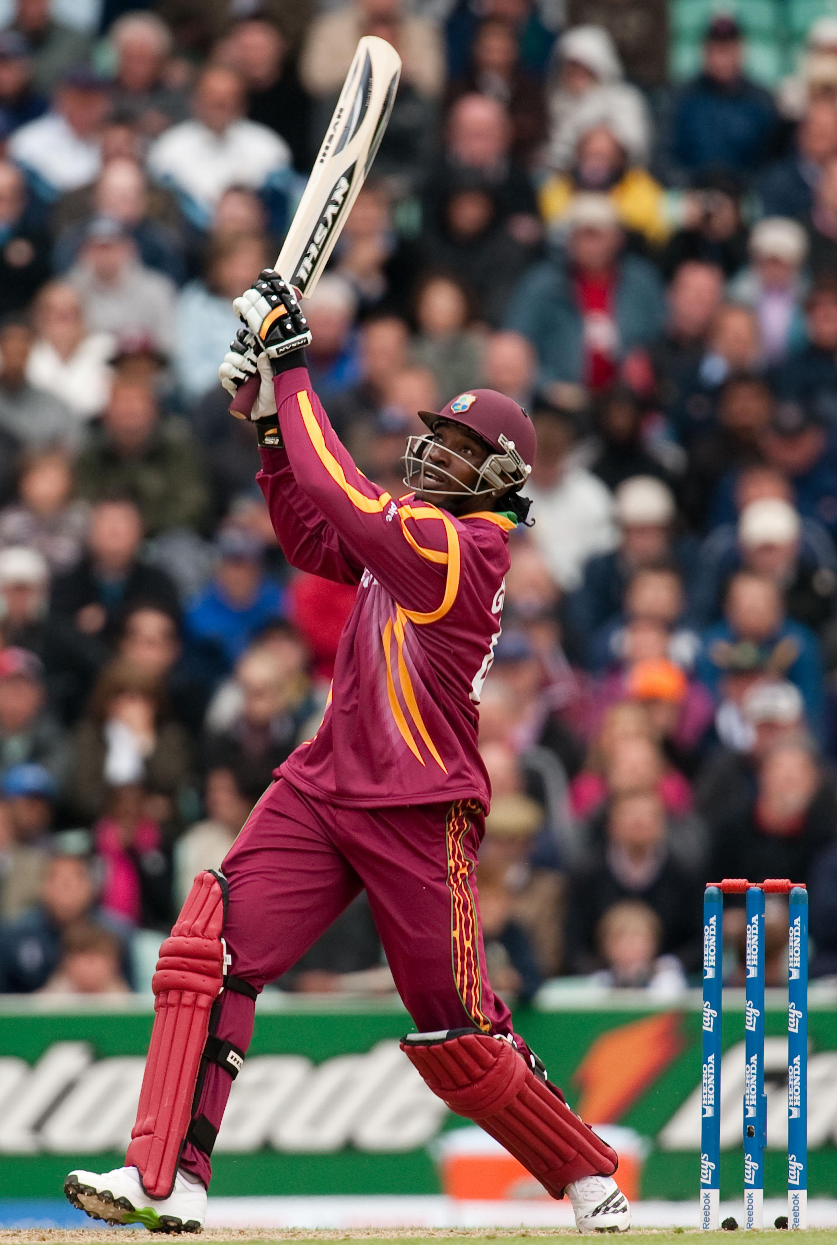 Gayle hits record sixes