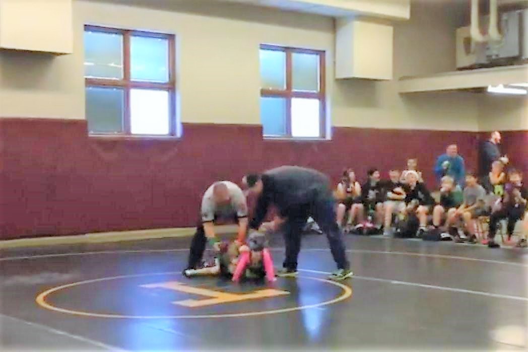 Toddler mistakes sisterâ€™s wrestling match