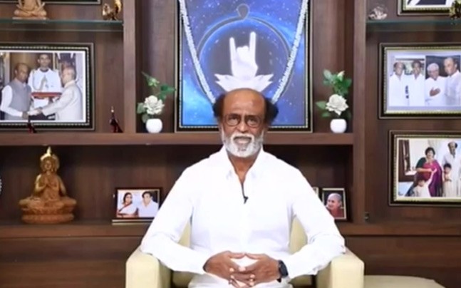 Rajini launches party logo