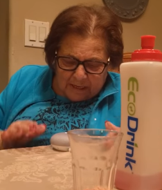grandmother's adorable reaction Google Home