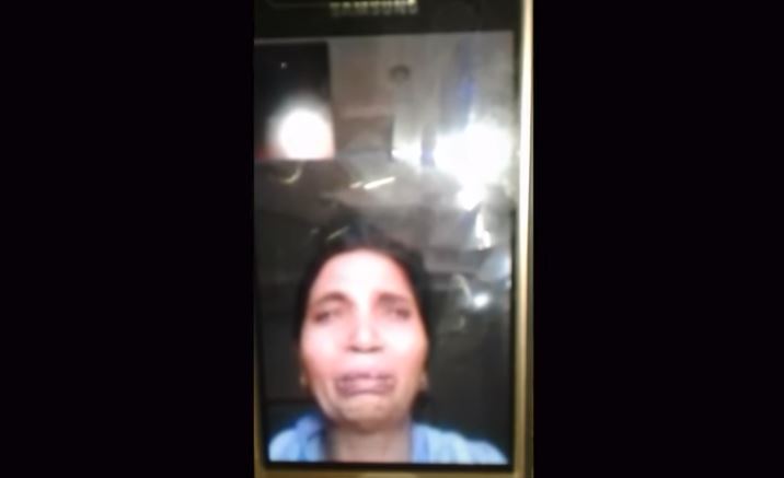 Woman trapped Saudi calls help