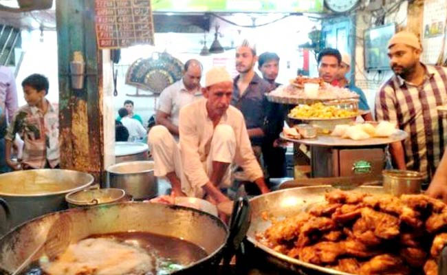 Delhi non-veg food display
