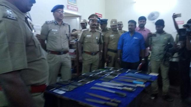 Chennai cops arrested gangsters party