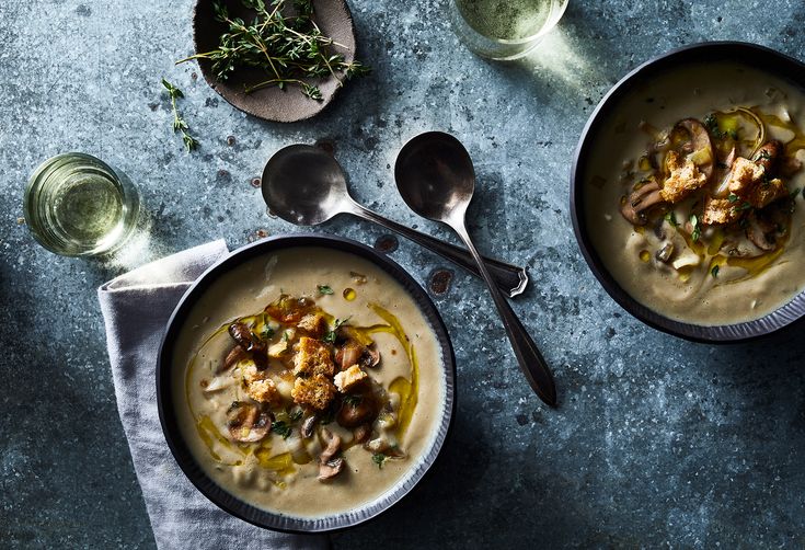 Dinner tonight: luxurious cream mushroom