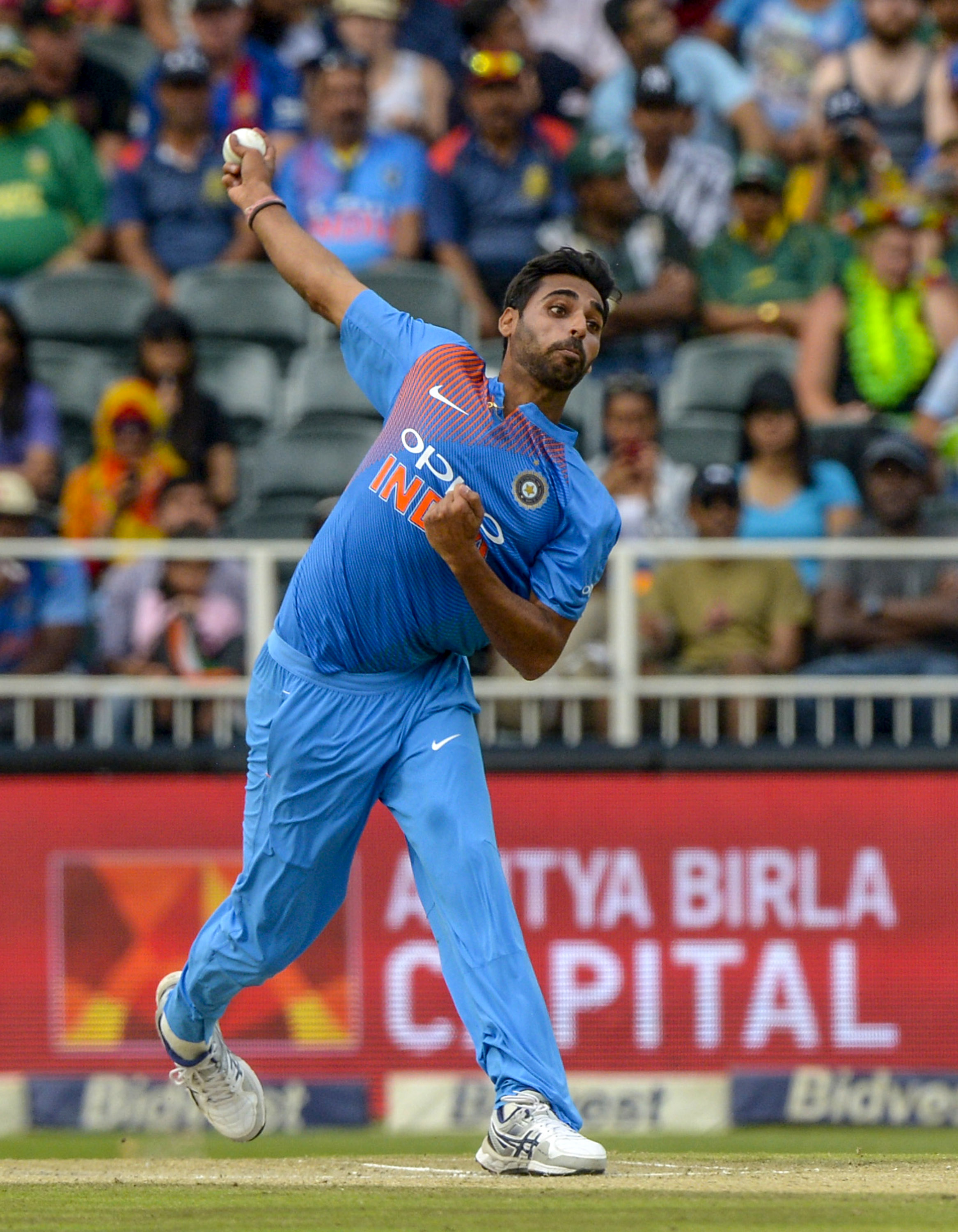 Dhawan, Bhuvi give India lead