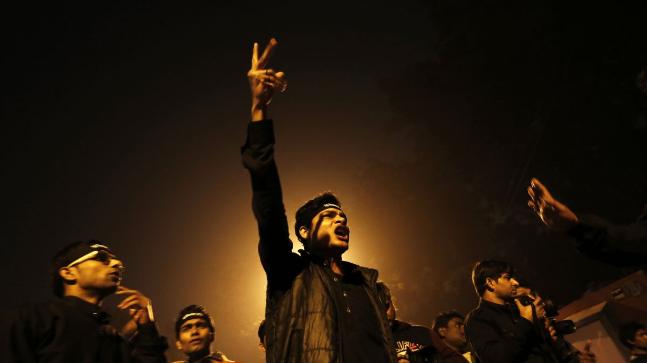 attacks police station, beats rape