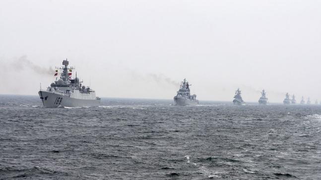 China stages rare mid-sea drills
