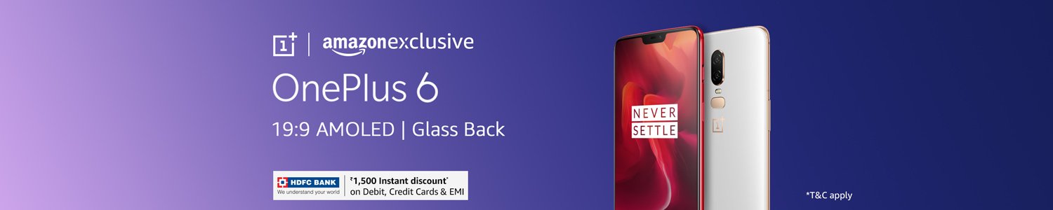 OnePlus (19:9 AMOLED Glass back):