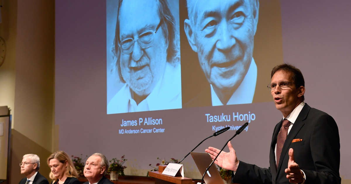 2018 Nobel Medicine Prize awarded for cancer research