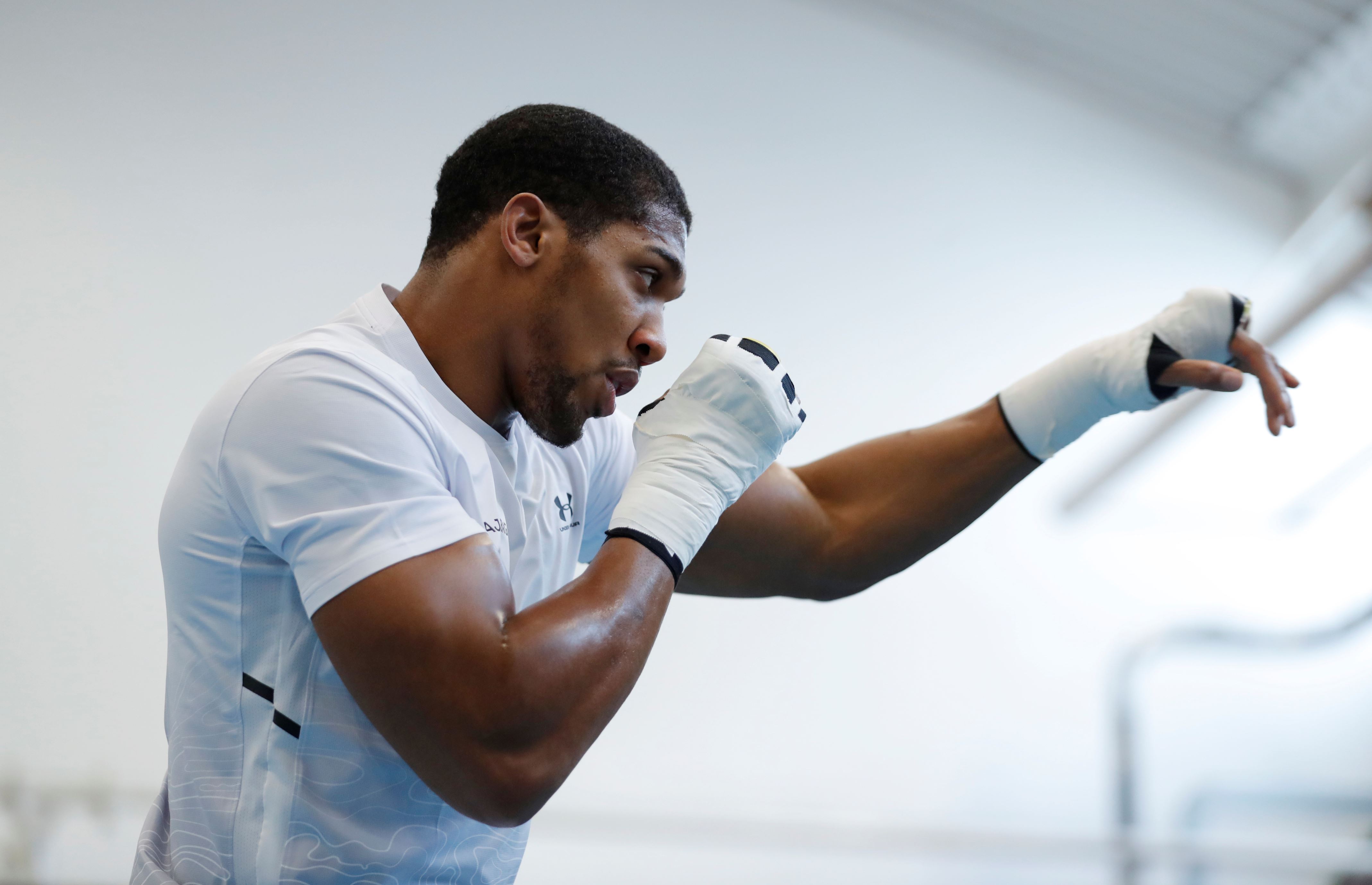 Boxing - Anthony Joshua Media Session - Sheffield, Britain - March 21, 2018   Anthony Joshua during the media session   Action Images via Reuters/Andrew Couldridge
