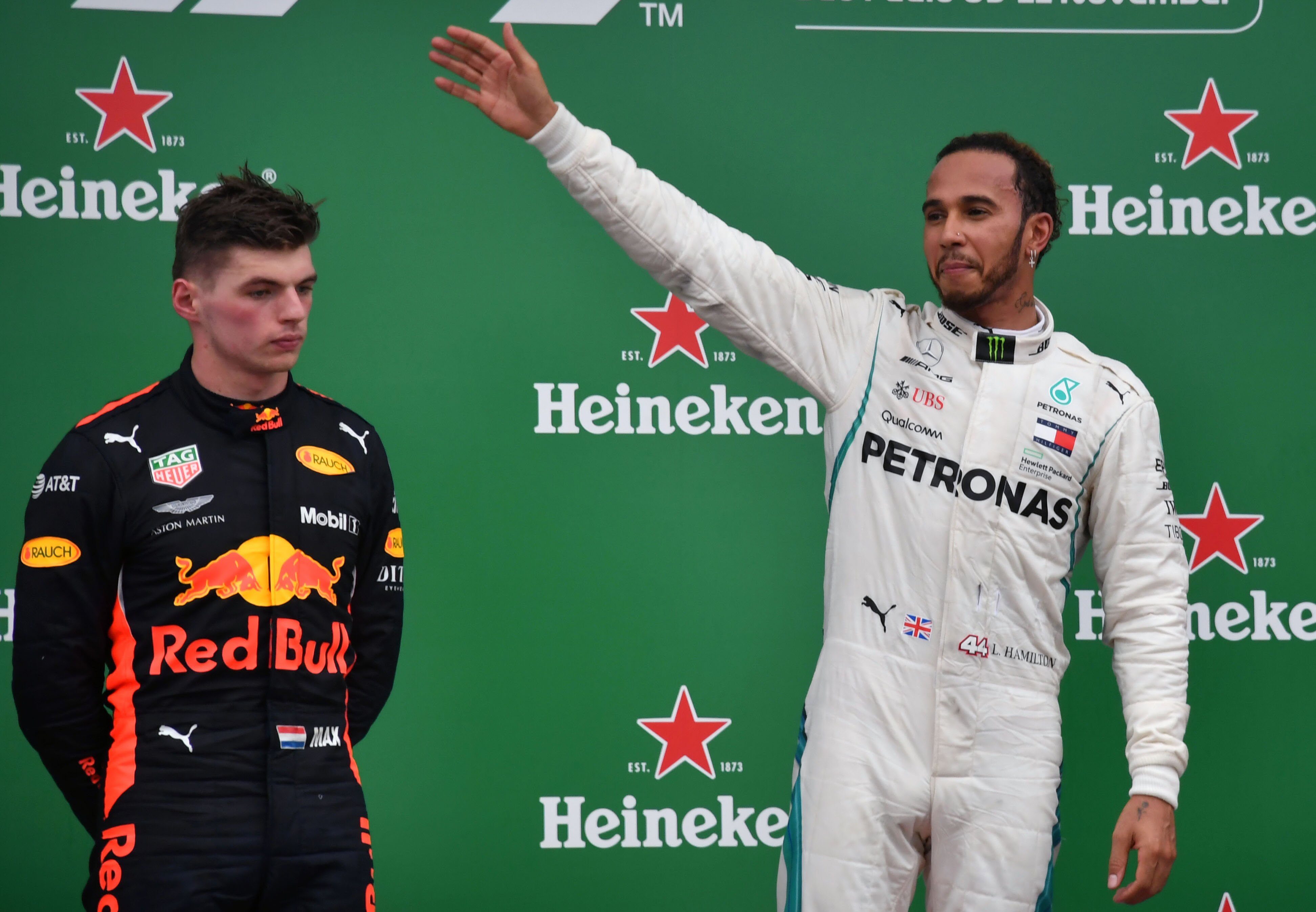 Lewis Hamilton and Max Verstappen.