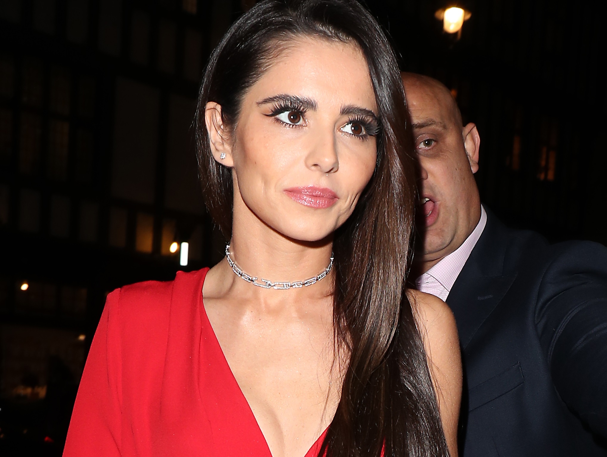 Cheryl Cole seen arriving at 'We are most Amused and Amazed - Comedy Gala' at The London Palladium on October 22, 2018 in London, England. (Photo by Neil Mockford/GC Images)