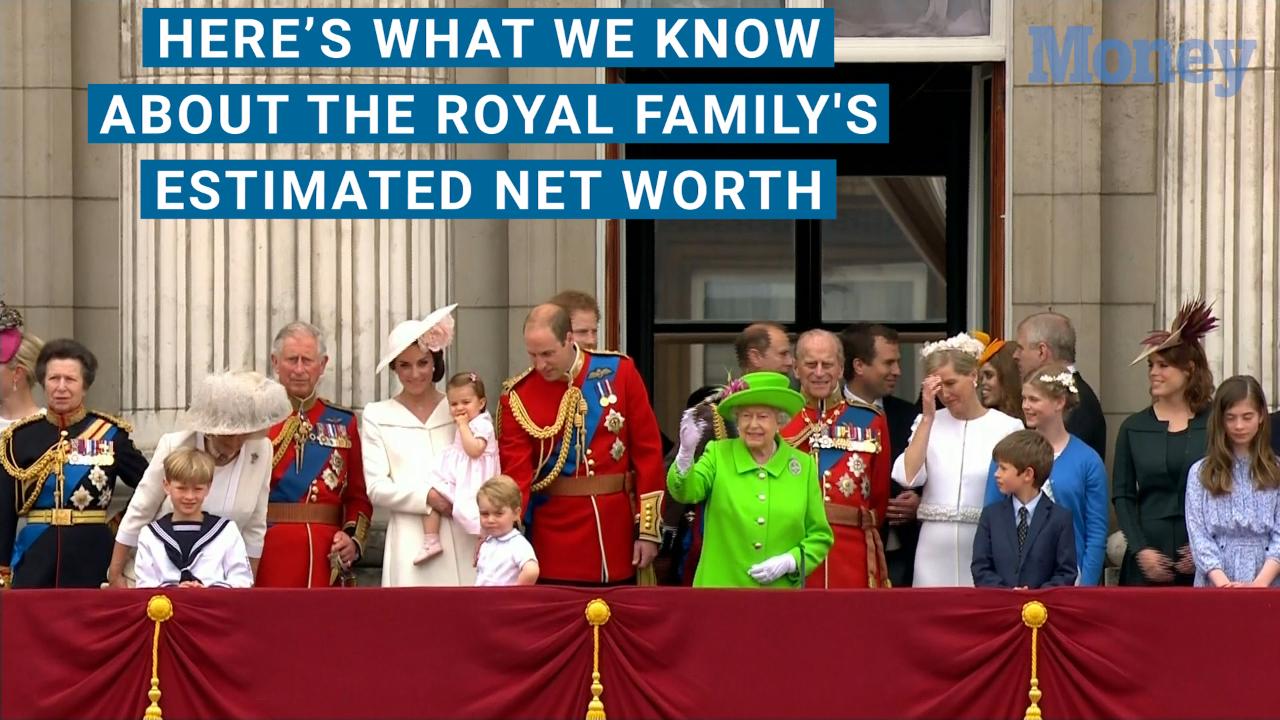 a group of people standing in front of a building: All the Members of the British Royal Family, Ranked by Net Worth