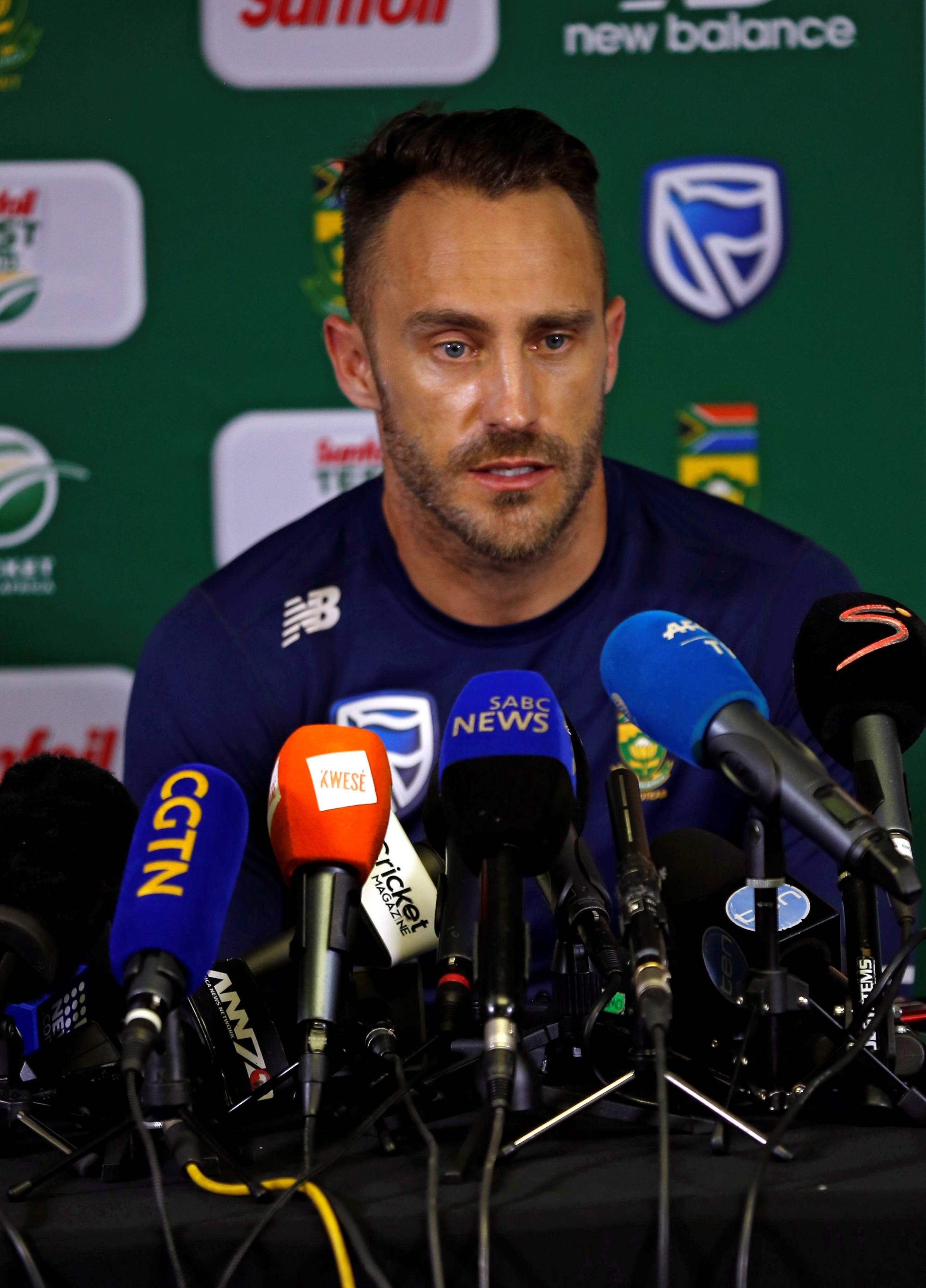 South Africa captain Faf du Plessis.