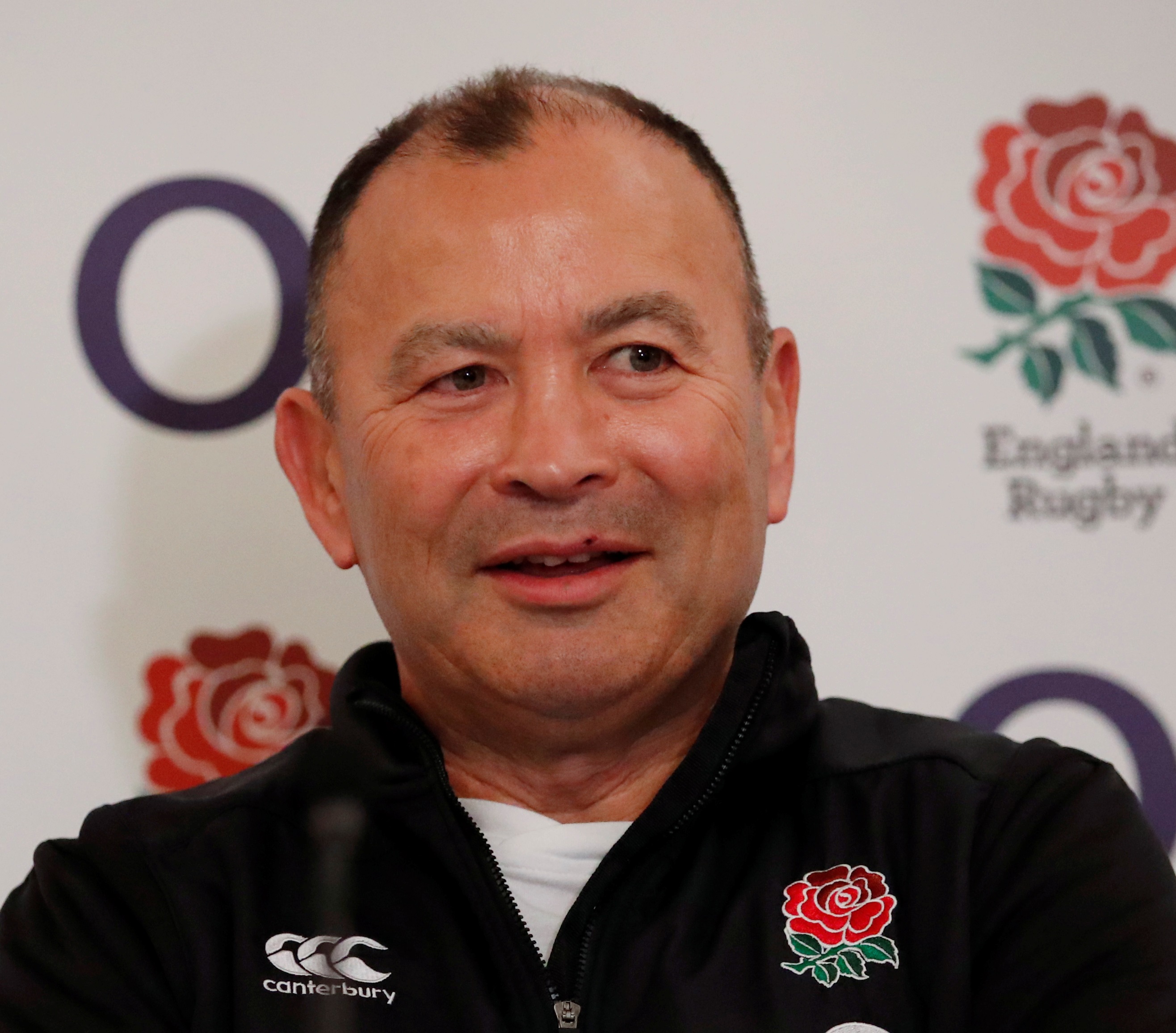 Rugby Union - England Team Announcement Press Conference - Pennyhill Park Hotel, Bagshot, Britain - November 15, 2018 England head coach Eddie Jones during the press conference