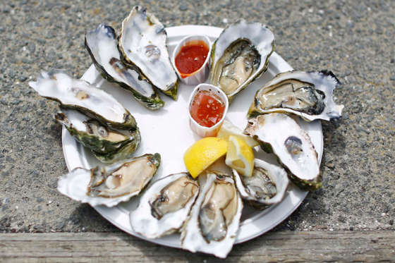 Oyster is high in Zinc and selenium which are healthy for hair. The deficiency of Zinc leads to hair loss and flaky scalp.