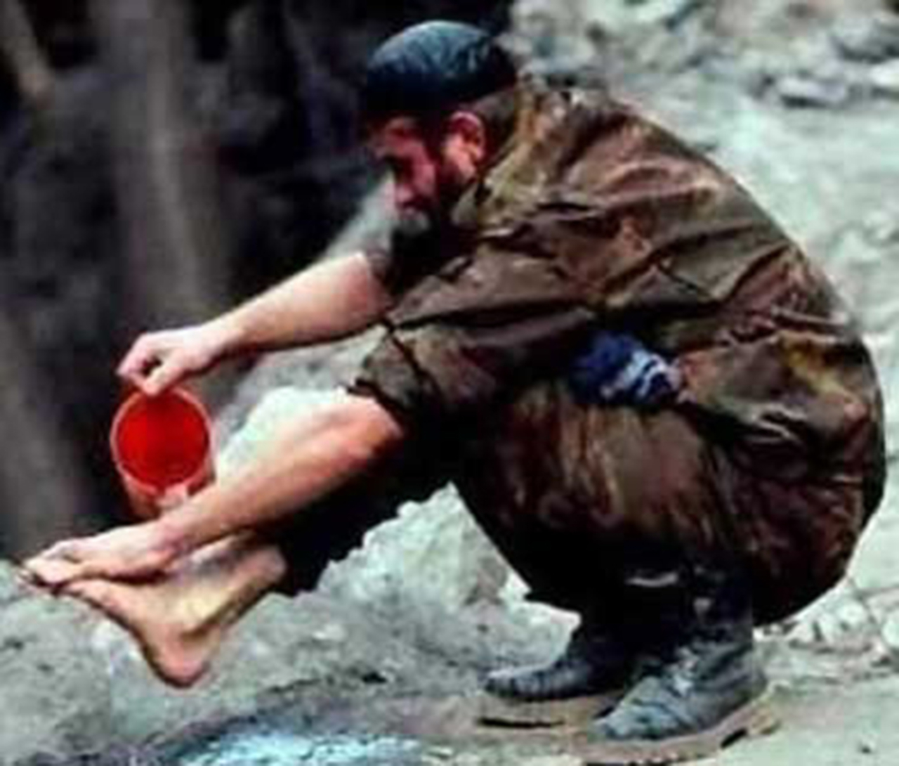 How many legs does it take to wash a foot?