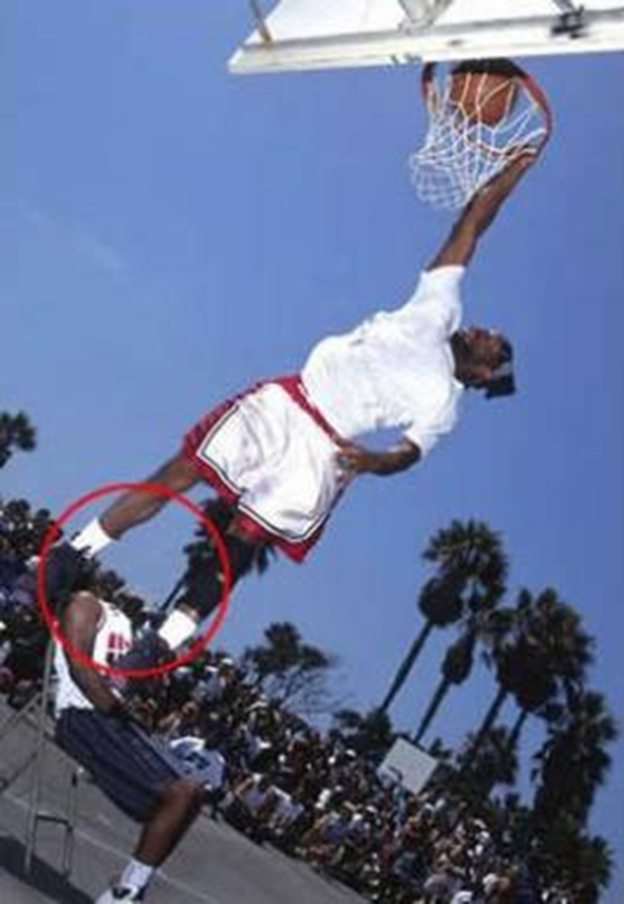 Such a powerful jump it warped reality.