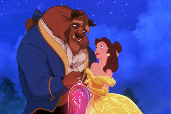 FILM STILLS OF 'BEAUTY AND THE BEAST' WITH 1991 IN 1991