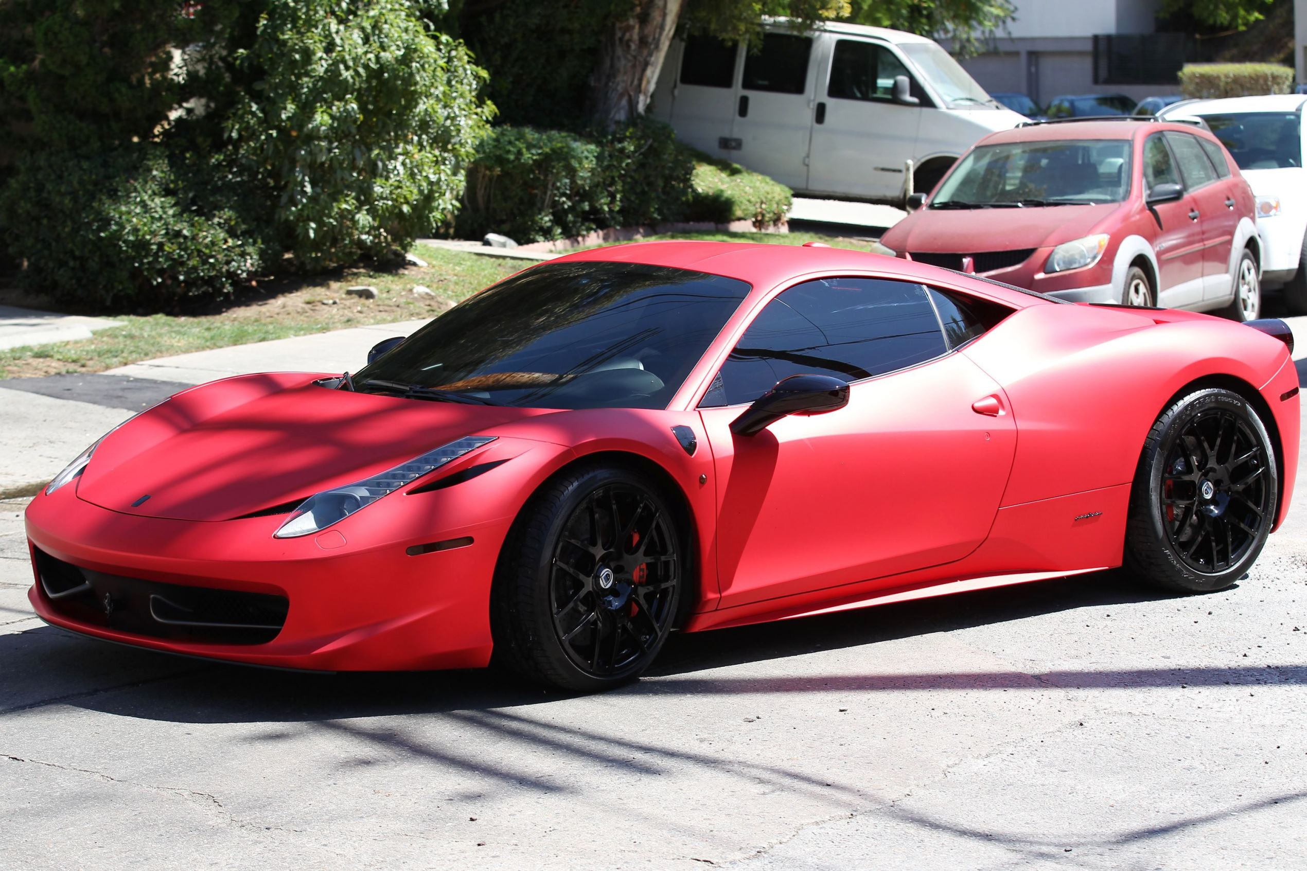 Driver writes £220,000 Ferrari Italia