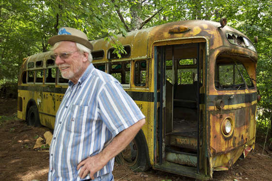 "I don't know what I would do if I couldn't get up every morning and look at old cars," proprietor Walter Dean Lewis told photographer David Goldman.