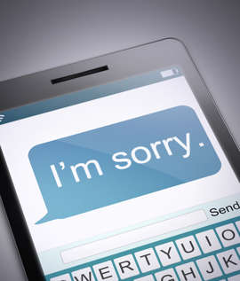 Sorry text