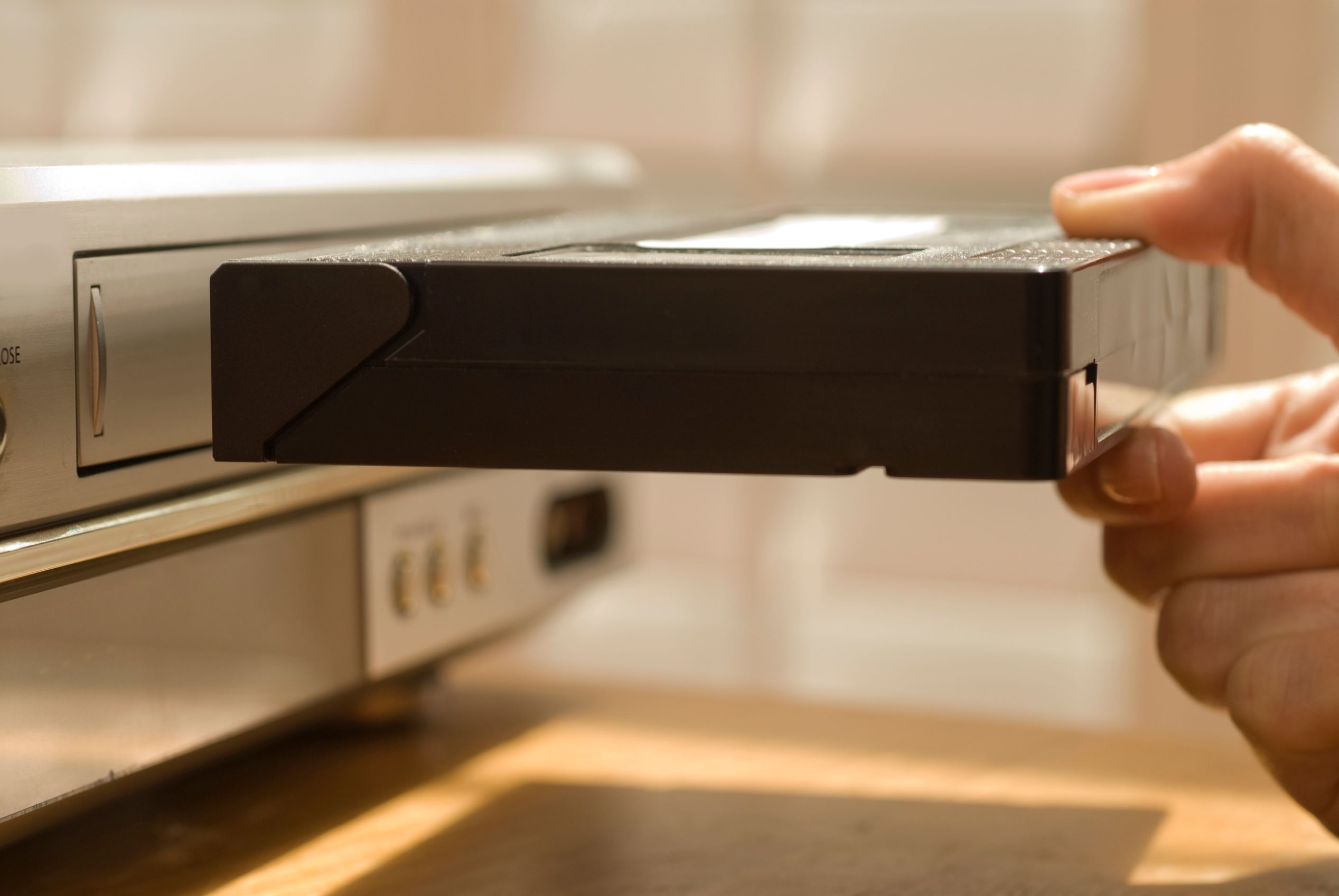 Record your favorite programs using VHS recorder